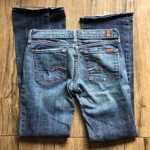 7 For All Mankind rhinestone pocket jeans size 27